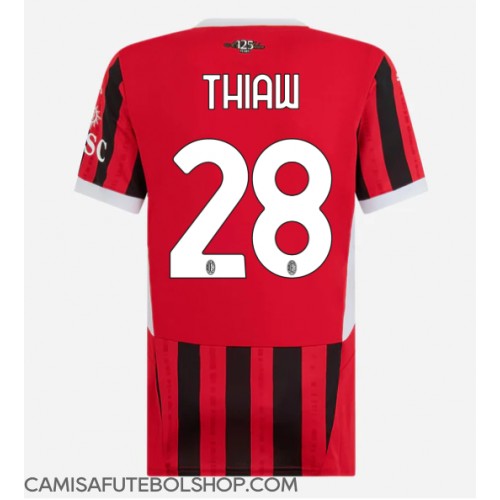 Camisa de time de futebol AC Milan Malick Thiaw #28 Replicas 1º Equipamento Feminina 2024-25 Manga Curta